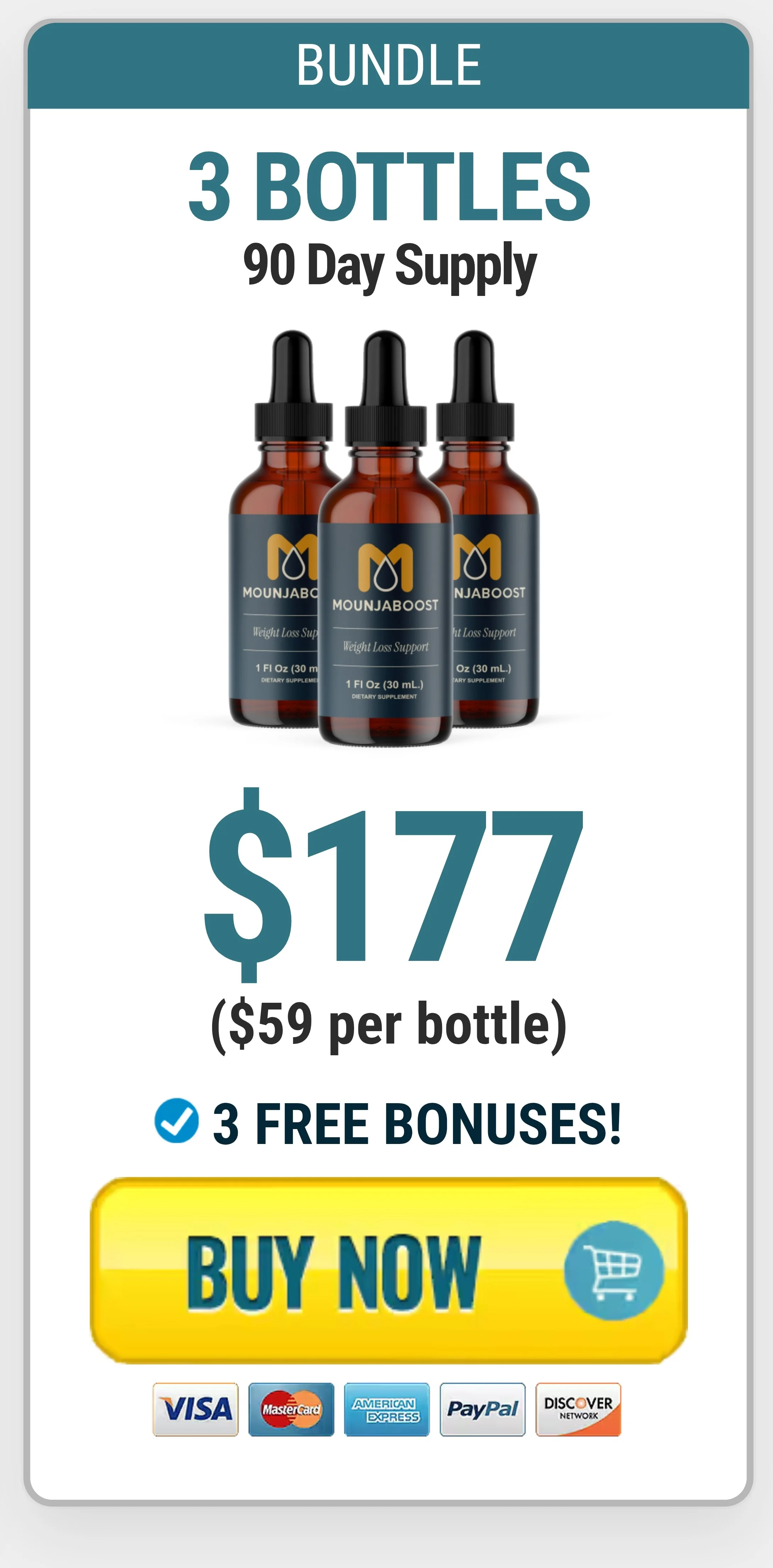 Mounjaboost™ 3 bottles pricing